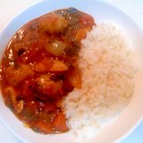 ほうれん草とトマトのカレー